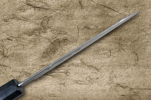 Sakai Takayuki Ginsan Warikomi Ebony Handle Japanese Chef's Santoku Knife 180mm 
