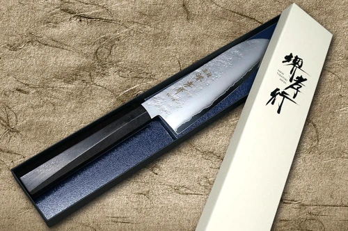 堺孝行 VG10 Nashiji WA 日式主厨Santoku刀 170mm 配全乌木手柄