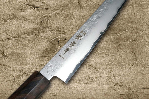 Sakai Takayuki VG10 Nashiji WA Japanisches Kochmesser (Sujihiki) 240mm mit vollem Ebenholzgriff