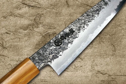 Sakai Takayuki SANPOU Model MIZU Kurouchi White #2 Japanese Chef's Petty Knife(Utility) 150mm with Olive Handle 