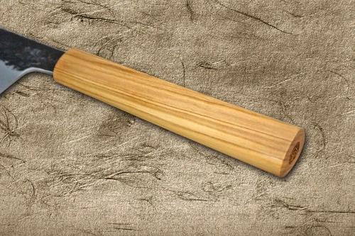 Sakai Takayuki SANPOU Modell MIZU Kurouchi Weiß #2 Japanisches Kochmesser (Gyuto) 210mm mit Olivenholzgriff