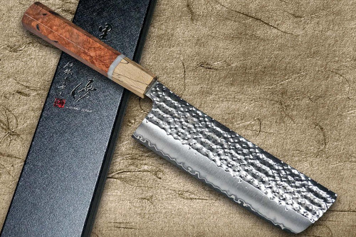 Yu Kurosaki R2(SG2) 锤纹SENKO-EI WA KR8MP 日式主厨菜刀(Nakiri