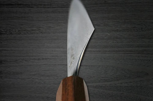 Yoshimi Kato 63 Layer VG10 Black Damascus EJ8B Japanese Chef's Gyuto Knife 240mm with Black Urushi Lacquered Enju Handle 