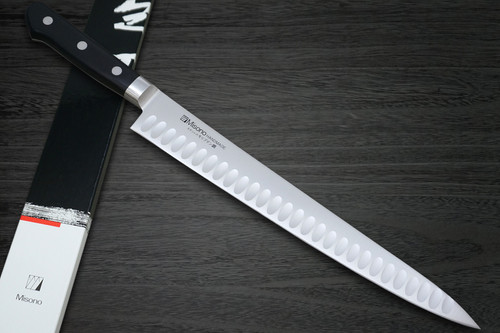 Misono MV Stainless Dimples(Salmon) Japanese Chef's Slicer(Sujihiki) 360mm