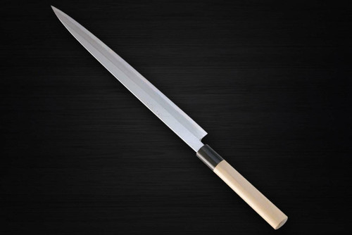 Sabun Honkasumi Gyokuhaku-ko White Steel Japanese Chefs FuguhikiSashimi 300mm