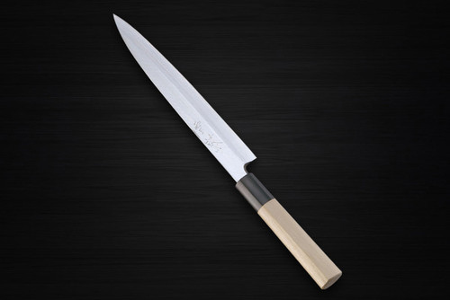 Yukifuji Chu-kasumi Gyokuhaku-ko White Steel Japanese Chefs YanagibaSashimi 210mm