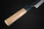 Yoshimi Kato Aogami Super Clad Kurouchi AC Japanese Chef's Petty Knife(Utility) 150mm with Black Cherry Octagonal Handle 