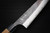 Yoshimi Kato Aogami Super Clad Kurouchi AC Japanese Chef's Santoku Knife 170mm with Black Cherry Octagonal Handle 