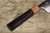 Yu Kurosaki VG10 Damascus FUJIN WA RS8H Japanese Chefs Santoku Knife 170mm with Brown-Ring Octagonal Handle