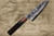 Yu Kurosaki VG10 Damascus FUJIN WA RS8H Japanese Chefs Santoku Knife 170mm with Brown-Ring Octagonal Handle