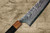 Yu Kurosaki VG10 Damascus FUJIN WA RS8H Japanese Chefs Santoku Knife 170mm with Brown-Ring Octagonal Handle