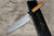 Shigeki Tanaka Aogami No.2 Damascus WN Japanese Chefs Santoku Knife 165mm with Walnut Handle