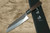 Yu Kurosaki Aogami Super Hammered Kurouchi WA RS8B Japanese Chefs Santoku Knife 170mm with Black-Ring Octagonal Handle