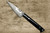 Takeshi Saji VG10 Black Damascus MCB Japanese Chefs Petty KnifeUtility 90mm with Black Micarta Handle