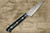 Takeshi Saji R2SG2 Black Damascus MCC Japanese Chefs Petty KnifeUtility 90mm with Striped Black Micarta Handle