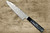 Takeshi Saji VG10 Black Damascus LC Japanese Chefs Gyuto Knife 210mm with Black-Silver Japanese Urushi Lacquered Handle