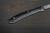 Takeshi Saji Folding R2SG2 Black Damascus Steak Knife 100mm with Black Micarta Handle