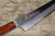 Sakai Takayuki 33-Layer VG10 Damascus Urushi Chefs Kengata-Santoku Knife 160mm with Japanese Lacquered Oak Handle SEIREN
