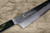 Sakai Takayuki 33-Layer VG10 Damascus Urushi Chefs Kengata-Santoku Knife 160mm with Japanese Lacquered Oak Handle SAIU