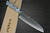 Takeshi Saji R2 Diamond Finish Damascus TCW Japanese Chefs Santoku Knife 180mm with White Turquoise Handle