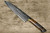 Takeshi Saji VG10 Mirror Hammered Damascus DHM Japanese Chefs Gyuto Knife 180mm with Brown Antler Handle