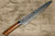 Takeshi Saji VG10 Mirror Hammered Damascus IRN Japanese Chefs SlicerSujihiki 270mm with Desert Ironwood Handle