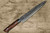 Takeshi Saji VG10 Mirror Hammered Damascus IRN Japanese Chefs SlicerSujihiki 240mm with Desert Ironwood Handle