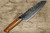 Takeshi Saji VG10 Mirror Hammered Damascus IRN Japanese Chefs Santoku Knife 180mm with Desert Ironwood Handle