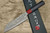 Takeshi Saji VG10 Black Damascus LL Japanese Chefs Bunka Knife 180mm with Red-Black Japanese Urushi Lacquered Handle