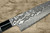 Takeshi Saji VG10 Black Damascus LC Japanese Chefs Gyuto Knife 180mm with Black-Silver Japanese Urushi Lacquered Handle