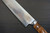 Takeshi Saji VG10 Colored Damascus STW Japanese Chefs Gyuto Knife 240mm No.14 Brown-Blue Stabilized Hybrid Wood Handle