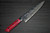 Takeshi Saji R2 Diamond Finish Damascus TCR Japanese Chefs Gyuto Knife 180mm with Red Turquoise Handle