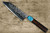 Yu Kurosaki SPG2 Clad FUJIN WA WGTCA Japanese Chefs Bunka Knife 165mm with Blue Turquoise and Wenge Handle