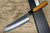 Sakai Takayuki 33-Layer VG10 Damascus Urushi Chefs Kengata-Santoku Knife 160mm with Japanese Lacquered Oak Handle KOKUSHIN