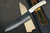 Sakai Takayuki 33-Layer VG10 Damascus DHW Japanese Chefs Kengata-Santoku Knife 160mm with White Antler Handle