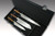 Sakai Takayuki TUS Steel Japanese Chefs Knife SET in Gift Box Petty 150mm - Santoku 180mm - Slicer 240mm - Attache Case