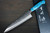 Yu Kurosaki R2SG2 Hammered SENKO-EI Custom TCA Japanese Chefs Gyuto Knife 210mm with Blue Turquoise Handle