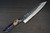 Takeshi Saji SRS13 Mirror Hammered Damascus STW Japanese Chefs Gyuto Knife 210mm Galaxy-Purple Stabilized Hybrid Resin Handle