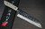 Takeshi Saji SRS13 Mirror Hammered Damascus STW Japanese Chefs Bunka Knife 180mm Pearl-White Stabilized Hybrid Resin Handle