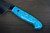 Yu Kurosaki R2SG2 Hammered SENKO-EI Custom TCA Japanese Chefs Gyuto Knife 180mm with Blue Turquoise Handle