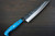 Yu Kurosaki R2SG2 Hammered SENKO-EI Custom TCA Japanese Chefs Petty KnifeUtility 150mm with Blue Turquoise Handle