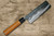 Daisuke Nishida Shirogami No.1 Kurouchi CHR Japanese Chefs NakiriVegetable 170mm with Cherry Round Handle