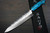 Takeshi Saji SRS13 Mirror Hammered NNM Japanese Chef's Gyuto Knife 210mm with Blue Turquoise Handle Nomura Special 