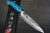 Takeshi Saji SRS13 Mirror Hammered Nomura Special Japanese Chefs Petty KnifeUtility 130mm with Blue Turquoise Handle