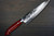 Takeshi Saji SRS13 Mirror Hammered NNM Japanese Chef's Gyuto Knife 210mm with Dark-Red Micarta Handle Nomura Special 