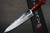 Takeshi Saji SRS13 Mirror Hammered NNM Japanese Chef's Gyuto Knife 210mm with Dark-Red Micarta Handle Nomura Special 