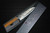Yu Kurosaki R2(SG2) Hammered SENKO-EI WA OK8B Japanese Chef's Santoku Knife 170mm with Urushi Lacquered Oak Handle 