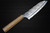 Yu Kurosaki R2(SG2) Hammered SENKO-EI WA OK8B Japanese Chef's Santoku Knife 170mm with Urushi Lacquered Oak Handle 