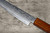 Sakai Takayuki GINGA ZA-18 69-Layer Damascus Japanese Chef's Petty Knife(Utility) 150mm with Japanese Lacquered Gloss Oak Handle 