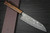 Yoshimi Kato R2 Black Damascus OK8M Japanese Chef's Santoku Knife 170mm with Urushi Lacquered Oak Handle 